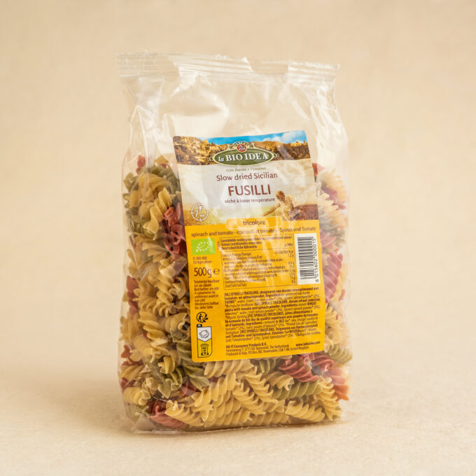 Fusilli tricolore - 500g ECO