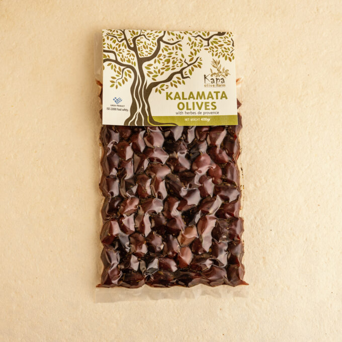 Masline Kalamata cu ierburi de provence - 400g 1 Masline Kalamata cu ierburi de provence - 400g