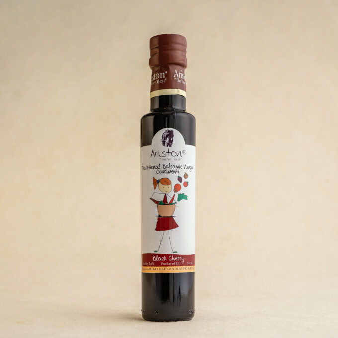 Otet balsamic cu cirese negre, fara zahar, 250 ml 1 Otet balsamic cu cirese negre, fara zahar, 250 ml