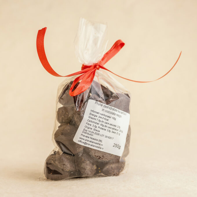 Prune in ciocolata neagra 250g