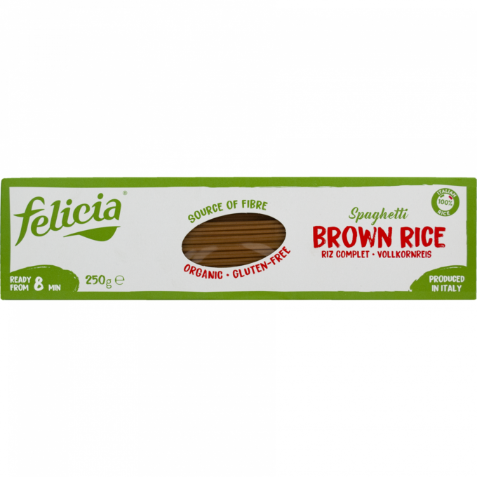 Spaghetti orez brun f. gluten 250g ECO