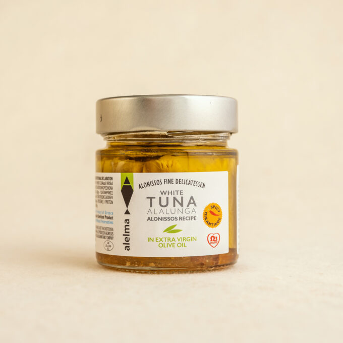 Ton alb Alalunga picant in ulei masline extravirgin 212g