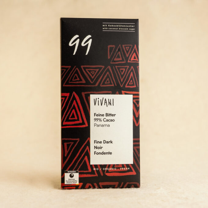 Vivani ciocolata neagra 99% cacao 80g ECO